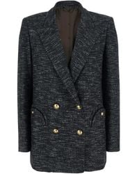 Blazé Milano - Double-Breasted Flap-Pocket Blazer - Lyst