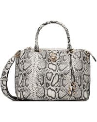 Guess - Snakeskin-Effect Tote Bag - Lyst