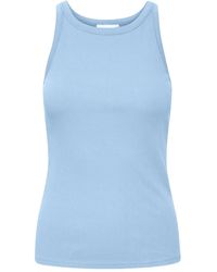 Gestuz - Drew Geribbelde Top Met Racerback - Lyst