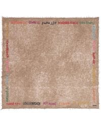 Faliero Sarti - Little Te Quiero Slogan-Print Frayed Scarf - Lyst