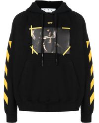 Off-White c/o Virgil Abloh - Diagonal Arrow Caravaggio Narcist Skate Hoodie "black" パーカー - Lyst