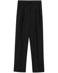 Max Mara - Pinstriped Wool Trousers - Lyst