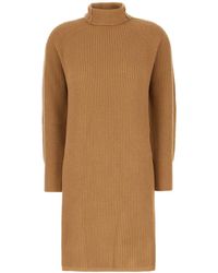 Max Mara - Fisherman's Rib-Knit Midi Dress - Lyst