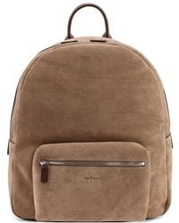 Kiton - Ciro Paone Leather Backpack - Lyst