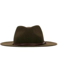 Gallo - Leather-Strap Fedora Hat - Lyst