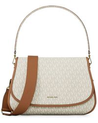 MICHAEL Michael Kors - Holmes Medium Signature Logo Convertible Messenger Bag - Lyst