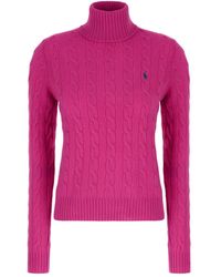 Polo Ralph Lauren - Polo Pony-Motif Cable-Knit Sweater - Lyst