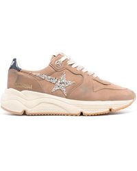 Golden Goose - Running Sole Glittered Sneakers - Lyst