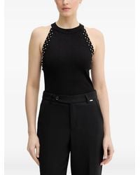 Fracomina - Studded Halter-Neck Tank Top - Lyst