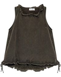 The Attico - Drawstring Cotton Tank Top - Lyst