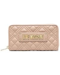 Love Moschino - Logo-Patch Quilted Purse - Lyst