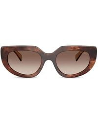 Prada - Tortoiseshell-Effect Cat-Eye Sunglasses - Lyst