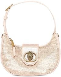 Kurt Geiger Pimlico Sequin-Embellished Shoulder Bag in White | Lyst UK