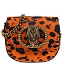 Kurt Geiger - Mini Chelsea Leopard-Print Cross Body Bag - Lyst