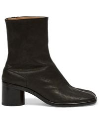 Maison Margiela - Tabi Leather Ankle Boots - Lyst