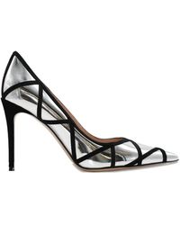 Gianvito Rossi - Pumps im Metallic-Look mit spitzer Kappe - Lyst