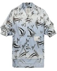 Maison Mihara Yasuhiro - Hemd Mit Grafischem Print - Lyst
