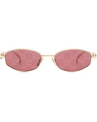 Gucci - Geometric-Frame Sunglasses - Lyst