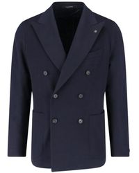 Tagliatore - X Sugar Double-Breasted Cashmere Blazer - Lyst