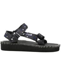 ARIZONA LOVE - Trekky Embroidered Blanket-Stitched Sandals - Lyst