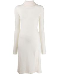 Laneus Jurk Met Col - Wit