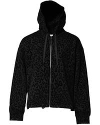 Dolce & Gabbana - Leopard-Print Zip-Up Hoodie - Lyst