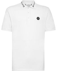 Philipp Plein - Gothic Plein Logo-print Polo Shirt - Lyst