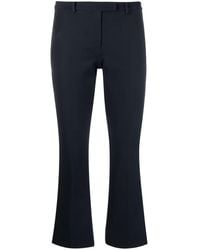 Max Mara - Cropped Cotton-blend Tailored Trousers - Lyst