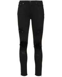 Amiri Thrasher Distressed Skinny Jeans - Black
