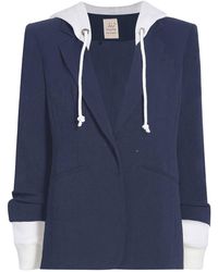 Cinq À Sept - Hooded Single-breasted Blazer - Lyst
