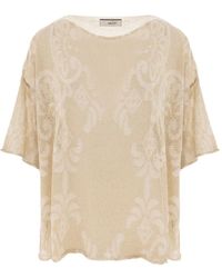 Akep - Patterned Knitted T-Shirt - Lyst