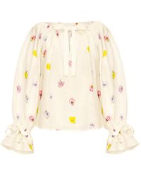 Sleeper - Blusa Cha-Cha Con Estampado Floral - Lyst