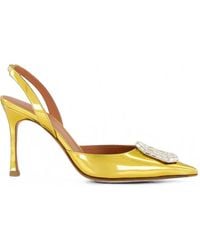 AMINA MUADDI - Camelia Crystal-Embellished Pumps - Lyst