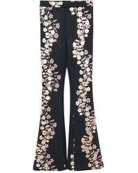 Cynthia Rowley - Foil-Print Trousers - Lyst