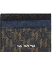 KARL LAGERFELD - Monogram-Print Cardholder - Lyst