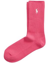 Polo Ralph Lauren - Ribbed-Embroidered Socks - Lyst