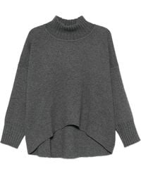 Liviana Conti - Carlotta High-Neck Ribbed Sweater - Lyst
