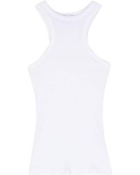 Dondup - Logo-plaque Ribbed Top - Lyst