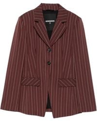 Patrizia Pepe - Pinstripe-Pattern Single-Breasted Blazer - Lyst