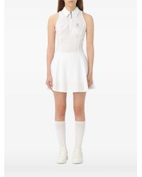 Brunello Cucinelli - Zip-Collar Sleeveless Mini Dress - Lyst