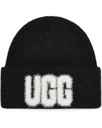 UGG - Logo-Knit Beanie Hat - Lyst