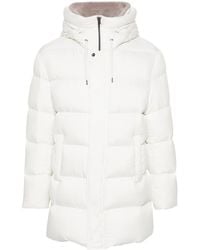 Herno - Logo-Plaque Coat - Lyst