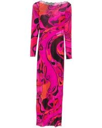 PUCCI - Printed Long Dress - Lyst