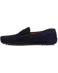 Hackett - Driver Saddle Suede Loafers - Lyst