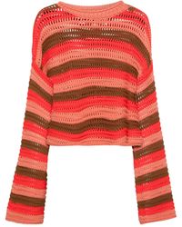 La DoubleJ - Chunky gestreifter crop sweater,chunky stripe crop sweater - Lyst