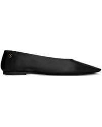Saint Laurent - Almond-Toe Ballet Flats - Lyst