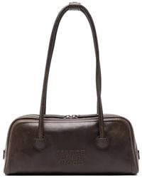 Marge Sherwood - Logo-Embossed Leather Shoulder Bag - Lyst