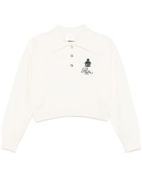 FRAME - Poloshirt Mit Logo-Stickerei - Lyst