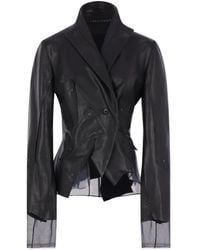 Yehuafan - Tulle-Panelled Blazer - Lyst