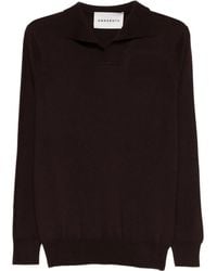 Amaranto - Pull À Col Polo - Lyst